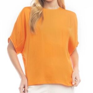 Short Sleeve Blouse - Orange